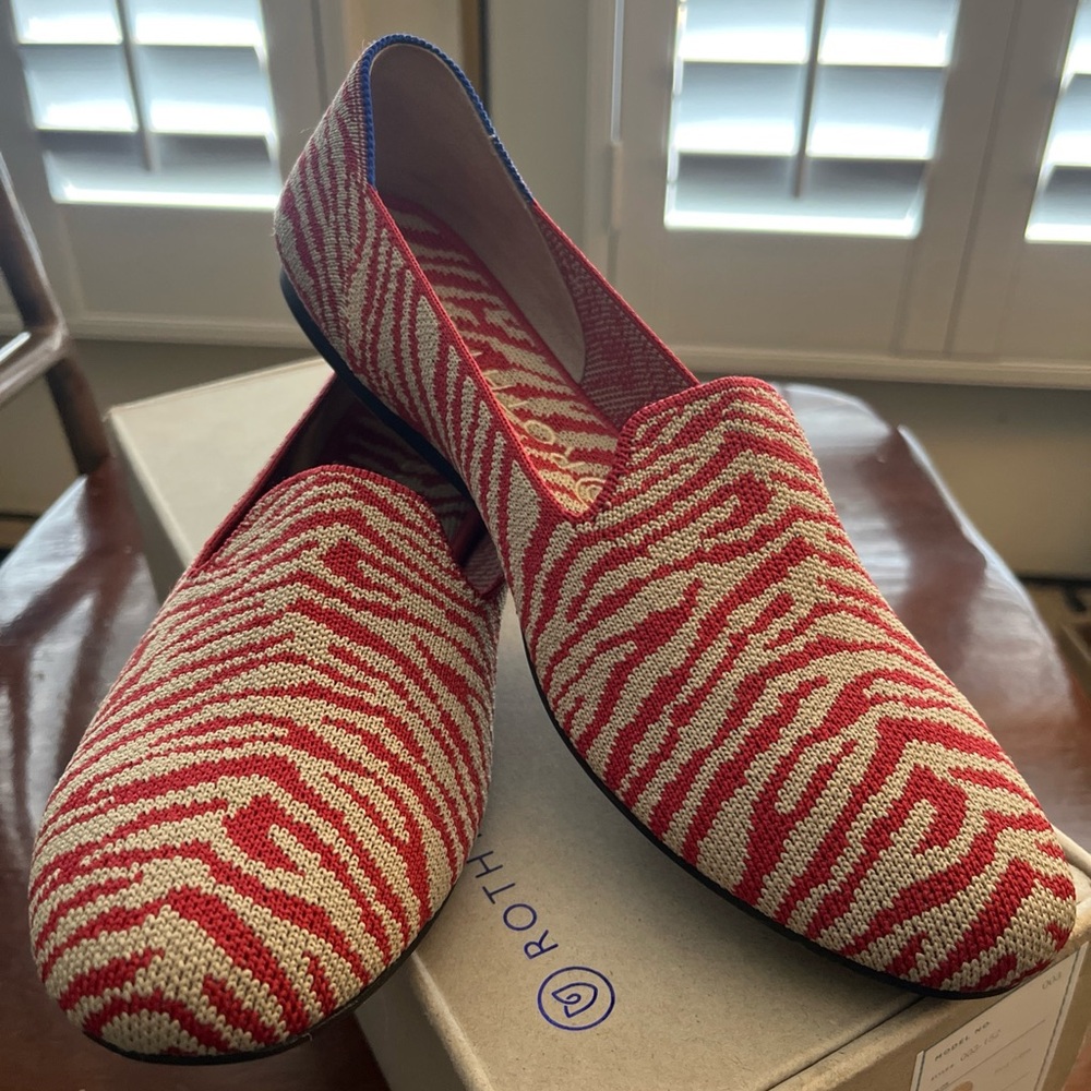 Rothy’s Loafer Red Zebra 9